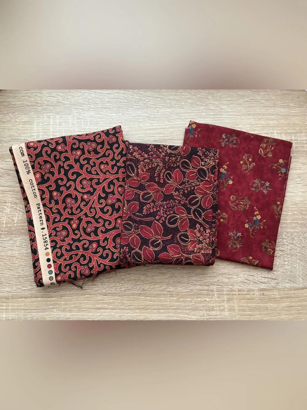 Red and Black Toned Fabric Bundle - Quilting Cotton ❤️🖤❤️🖤